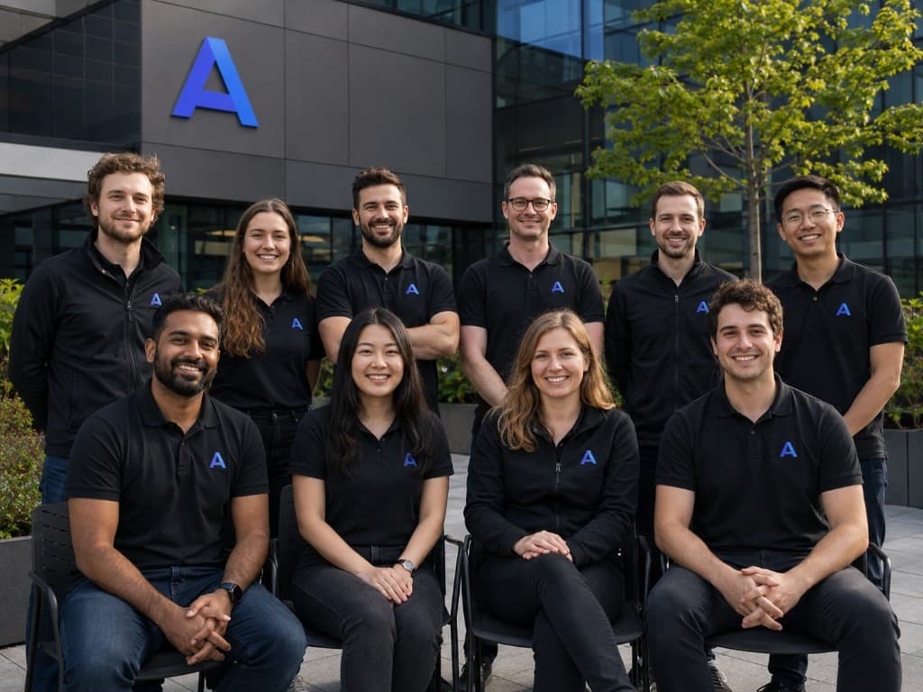 Aurexillion team members together outside the office